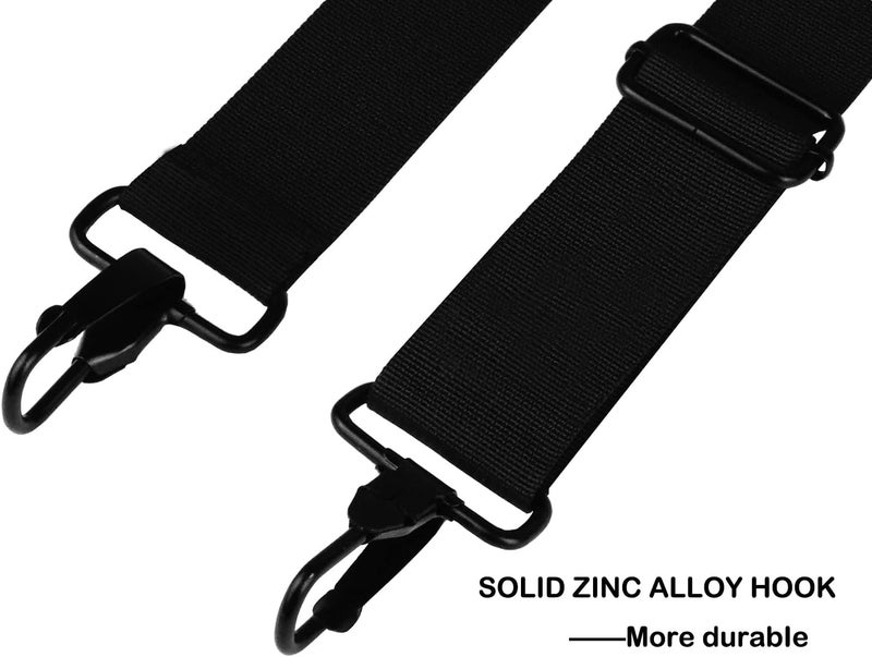 AREYLO Universal Replacement Laptop Shoulder Strap, Durable 55" Adjustable Comfortable Belt with Metal Hooks for Briefcase, Computer Messenger Bag, Laptop Case Luggage/Duffel/Camera, (Black) - Image 3